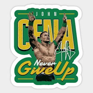 John Cena Never Give Up Sticker